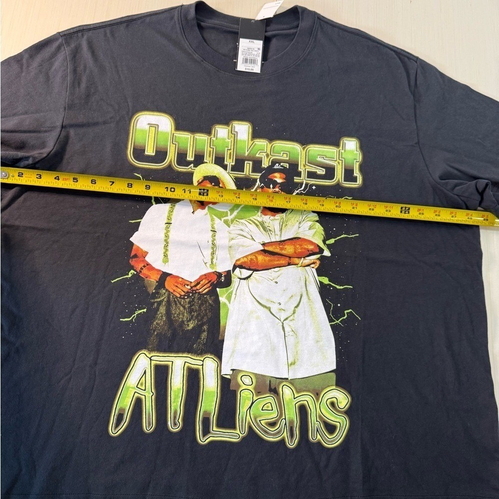 Outkast ATLiens Mens XXL Graphic T-Shirt Black Short Sleeve Hip Hop Rap Tee NEW - Picture 2 of 7